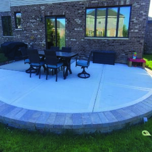 Concrete patio in New Lenox, IL