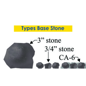 types of patio base stone
